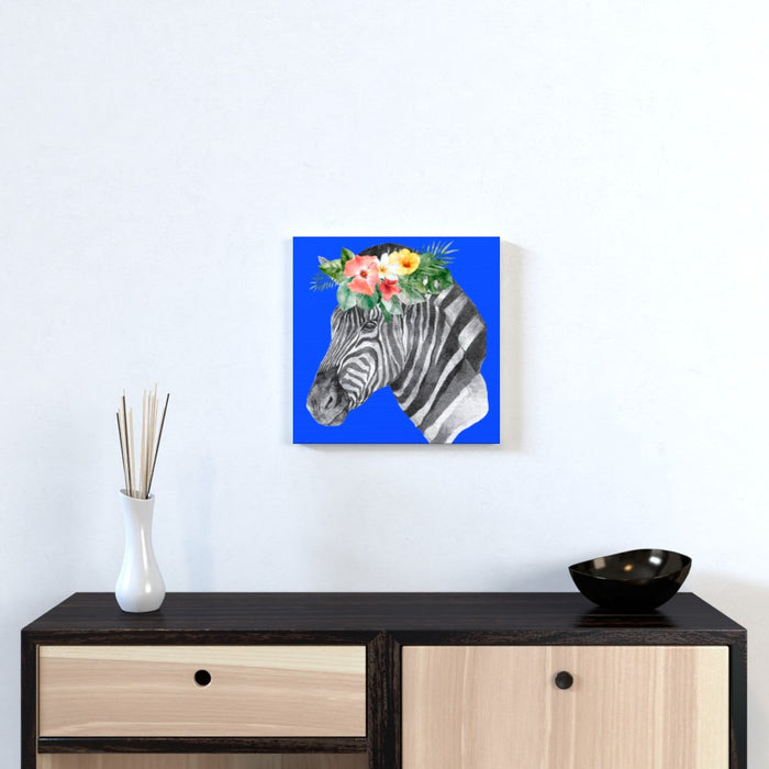 Wall Canvas - Floral Zebra - Print On It