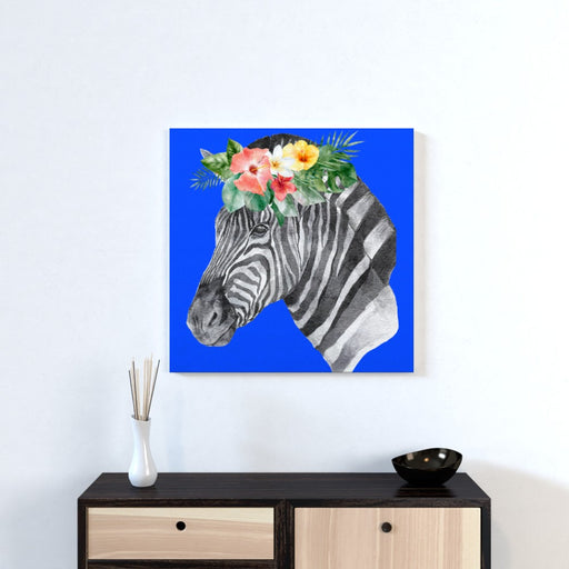 Wall Canvas - Floral Zebra - Print On It