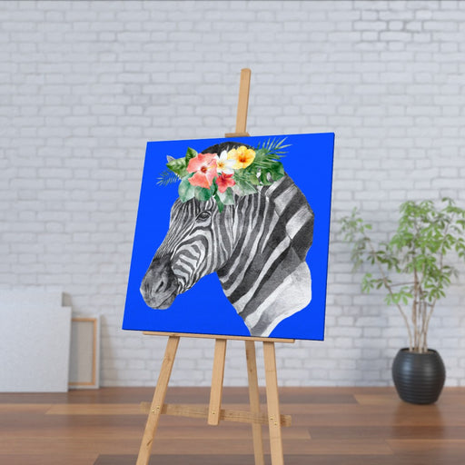 Wall Canvas - Floral Zebra - Print On It