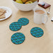 Coasters - Abstract Waves Blue/Green - printonitshop