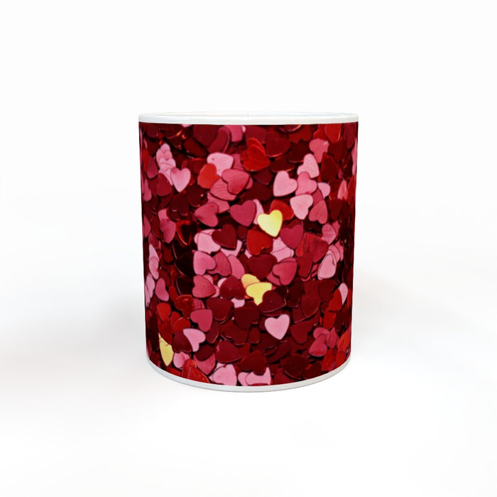 20oz Jumbo Mug - Shinny Red Hearts - Print On It