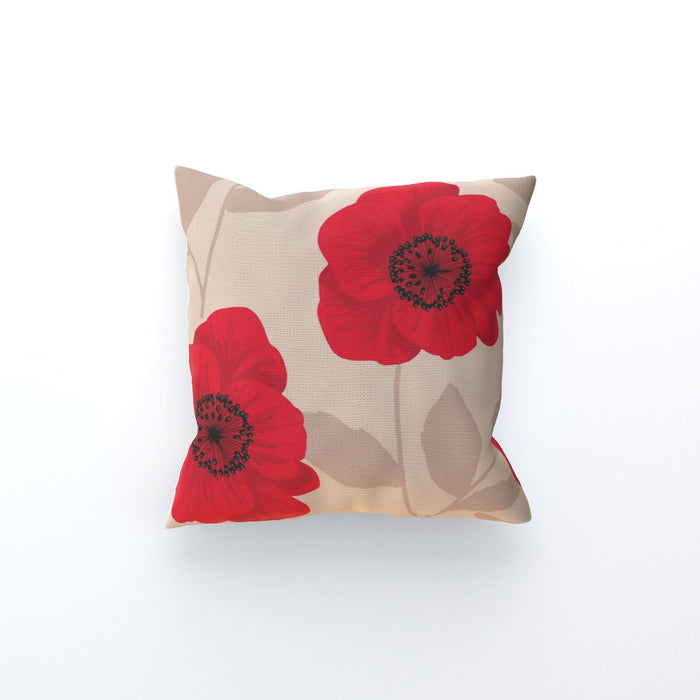 Cushions - Red Flowers - printonitshop