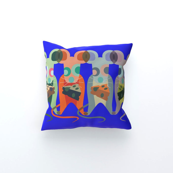 Cushions - Mice on Blue - printonitshop