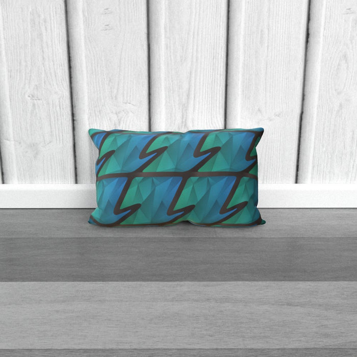 Cushions - Abstract Waves Blue / Green - printonitshop