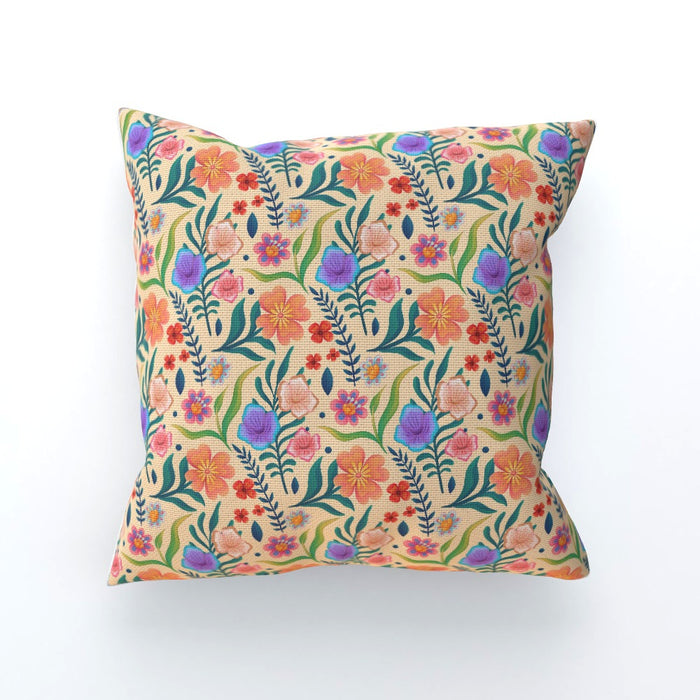 Cushions - Very Floral Yellow - printonitshop