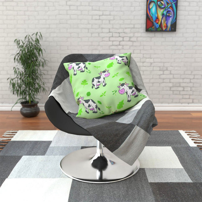 Cushions - Green Cows - printonitshop