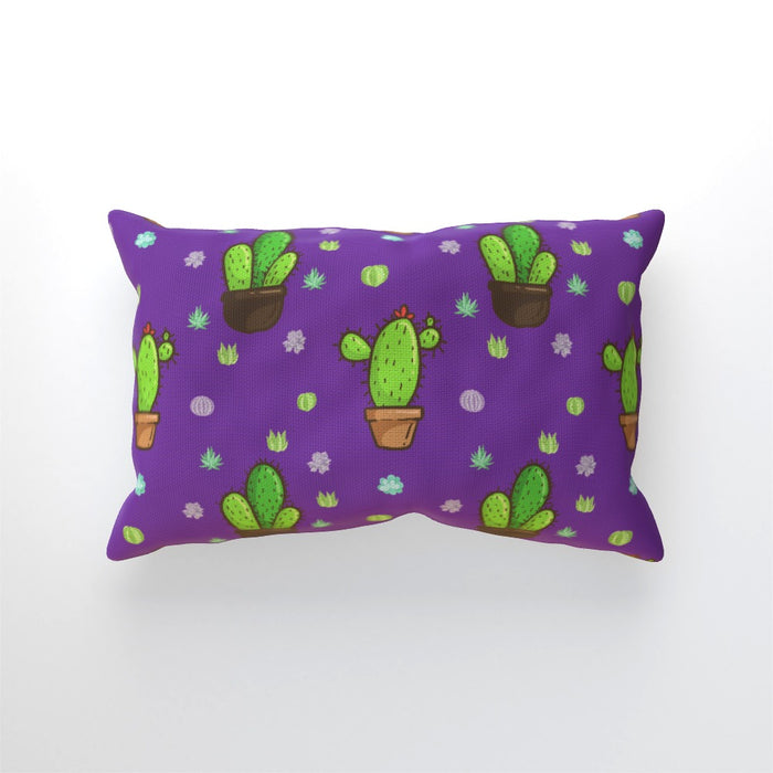 Cushions - Cactus on Purple - printonitshop