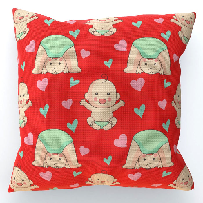 Cushions - Babies on Red - printonitshop