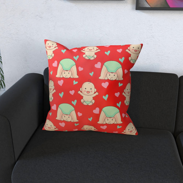 Cushions - Babies on Red - printonitshop