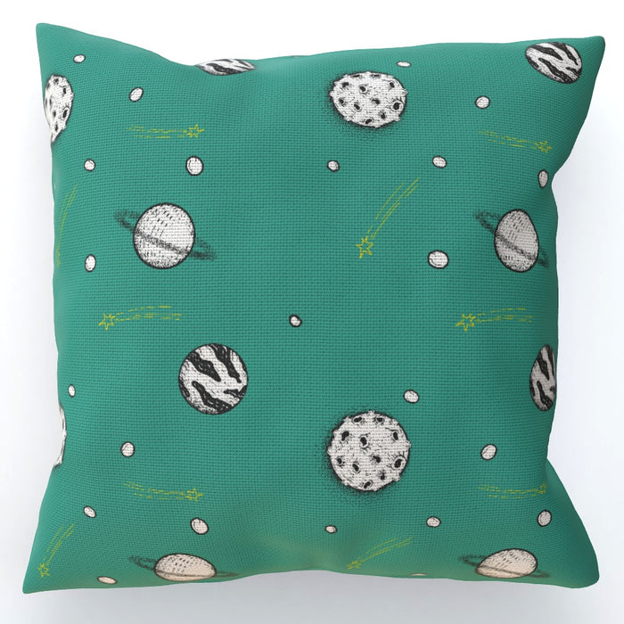 Cushions - Planets Teal - printonitshop