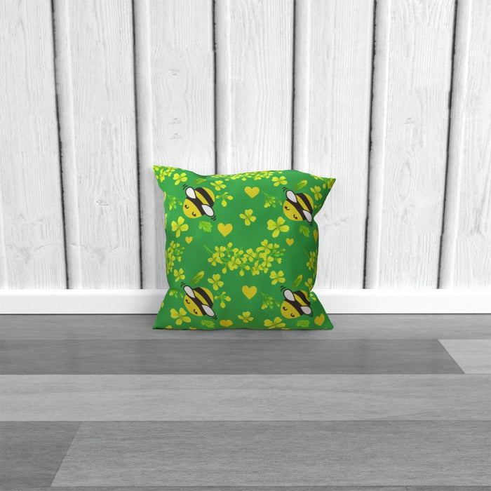 Cushions - Bees On Green - printonitshop