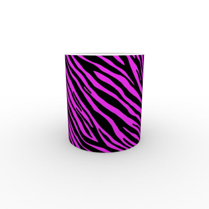 11oz Ceramic Mug - Pink Zebra - printonitshop