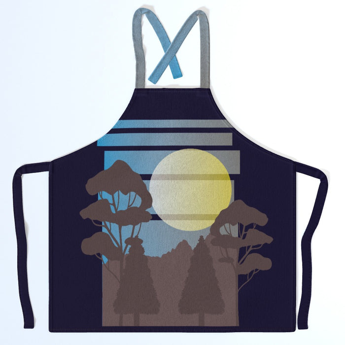 Apron - Trees and Sun - printonitshop