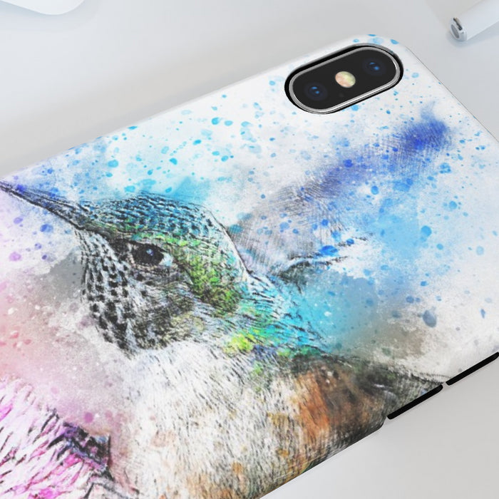 iPhone Cases - Watercolour Hummingbird - printonitshop