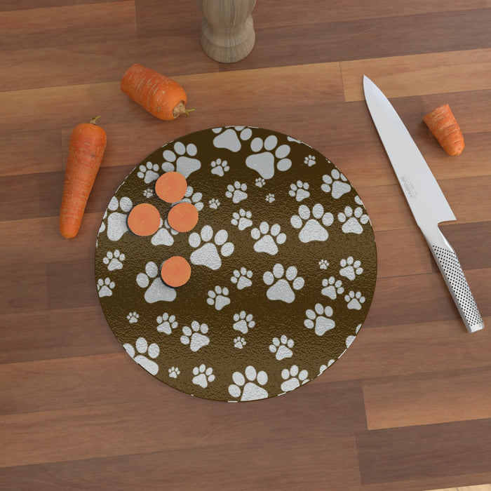 Glass Chopping Boards - Paws - printonitshop